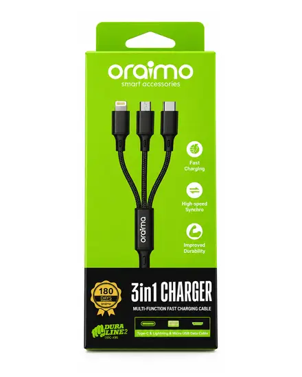 كابل 3 في 1 (Lightning / Micro / Type-C) Oraima