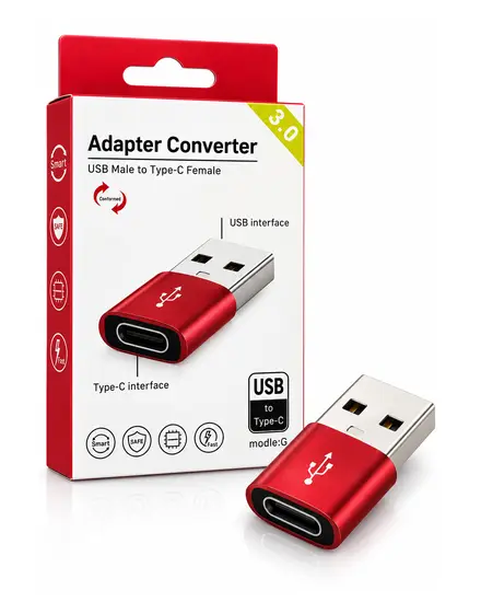 محول USB ذكر إلى Type-C أنثى G